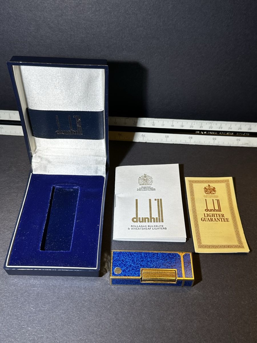 Dunhill Briquets: Dunhill Rollagas Lighter Lapis Lazuli Box – D'occasion à Zürich par RatsTreasure 2