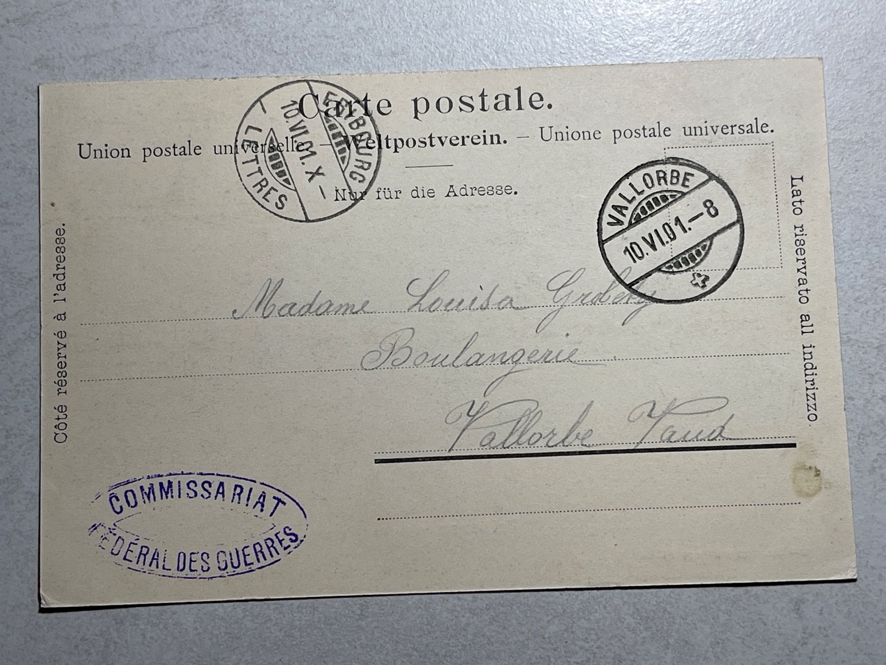 Cartoline postali: Alte Ansichtskarte von Fribourg, – Usato da Strengelbach venduto da Aschatan5 1