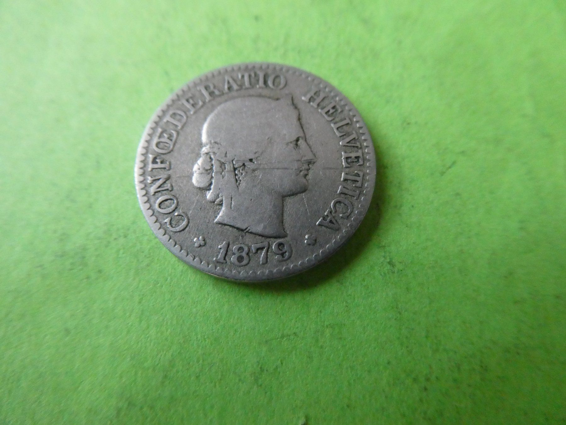 Tutti le monete: Schweiz 1879, 10 Rappen – Usato da Hinterforst venduto da Rohusri