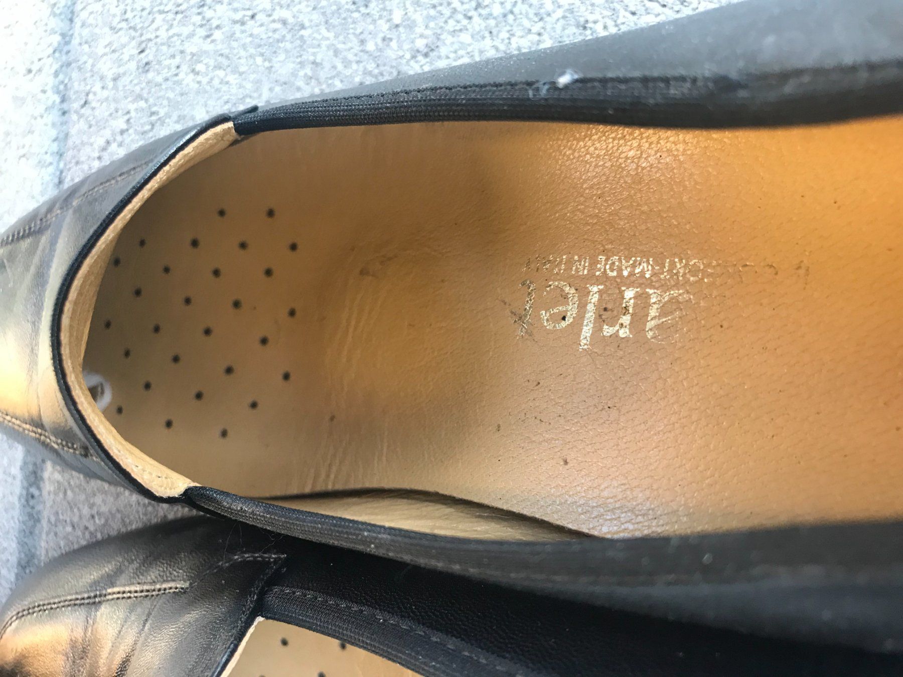 Damenschuhe: STARLET Leder Pumps Schwarz Blockabsatz Grösse 37.5 – Gebraucht aus Biberist von longimanus3 9