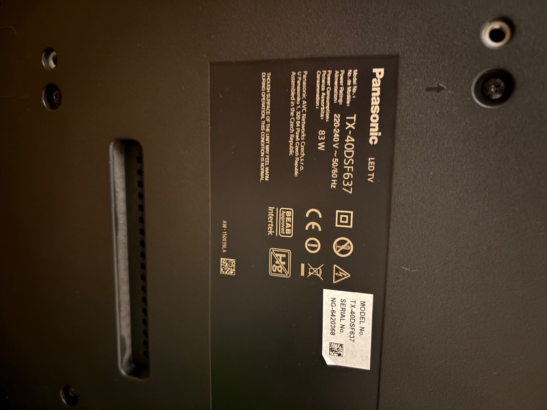 Televisori: Panasonic TV 40 Zoll – Usato da Unterentfelden venduto da mir_wi 2