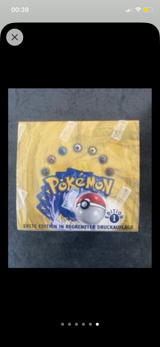Cartoline: Pokemon Base Set Booster Box sealed - 1. Edition! – Nuovo e nell'imballaggio originale da Jegenstorf venduto da amor87 1