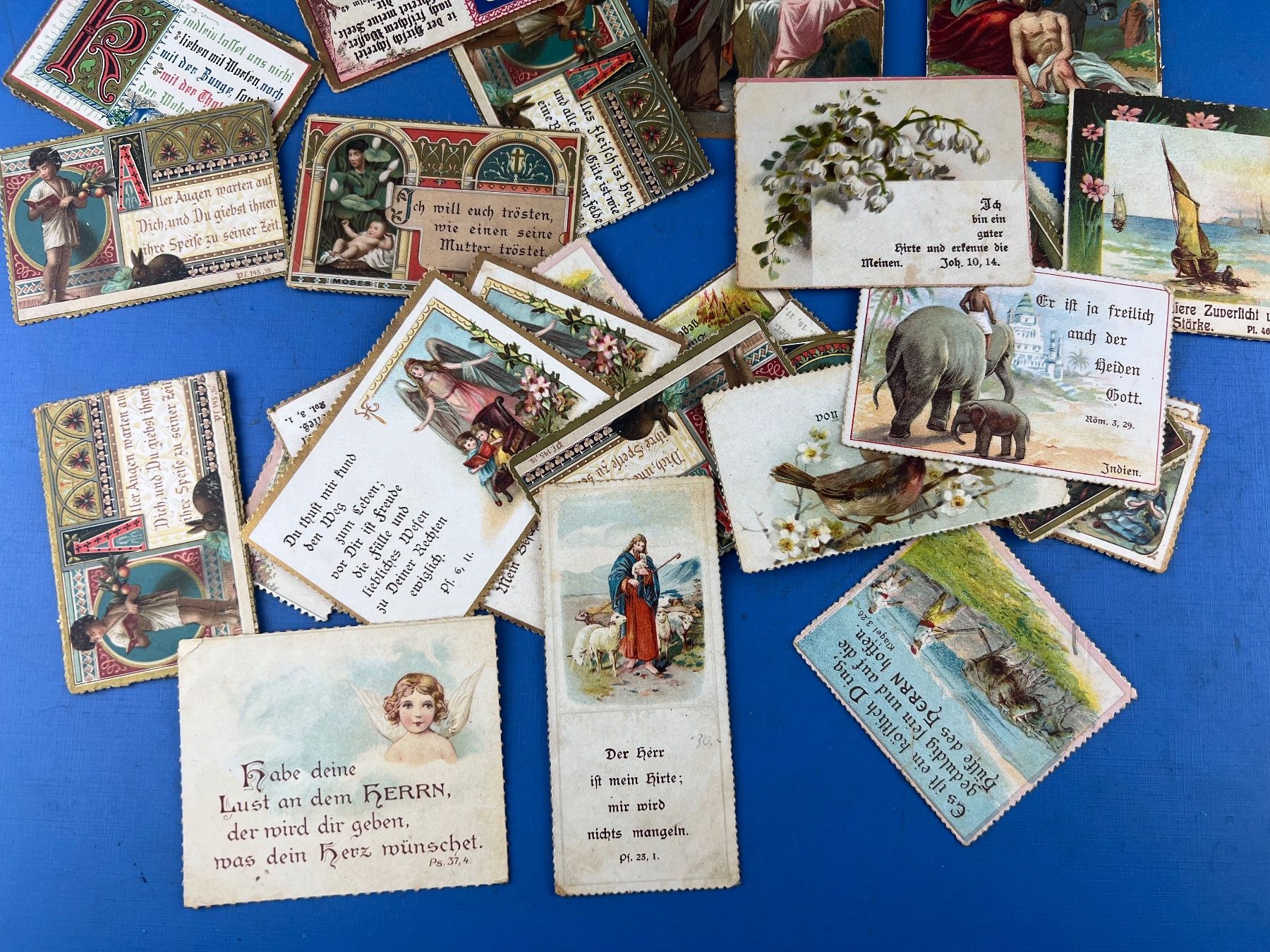 Carte collezionabili: 39 kirchliche Bildli mit Biebelsprüchen – Usato da Unterengstringen venduto da Gustav03 2