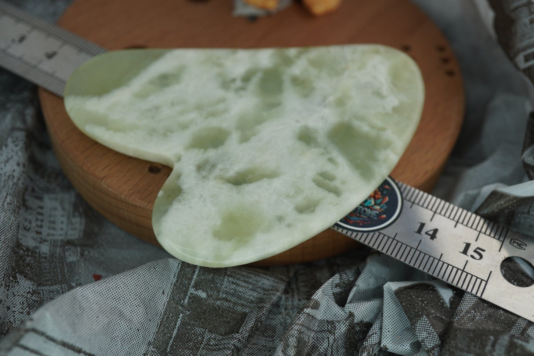 Minerali & Pietre curative: Gua Sha Massage-Stein  Jade Grün  ab 1.- – Nuovo e nell'imballaggio originale da Eschenbach SG venduto da topstone 4