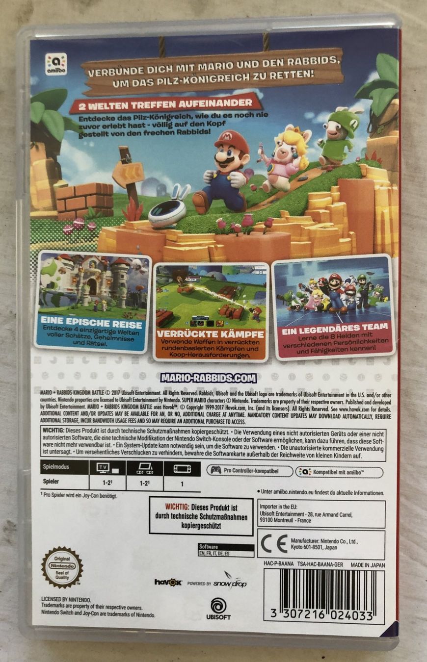 Nintendo Jeux: Nintendo Switch - Mario + Rabbids: Kingdom Battle – D'occasion à Schaffhausen par durruti 2