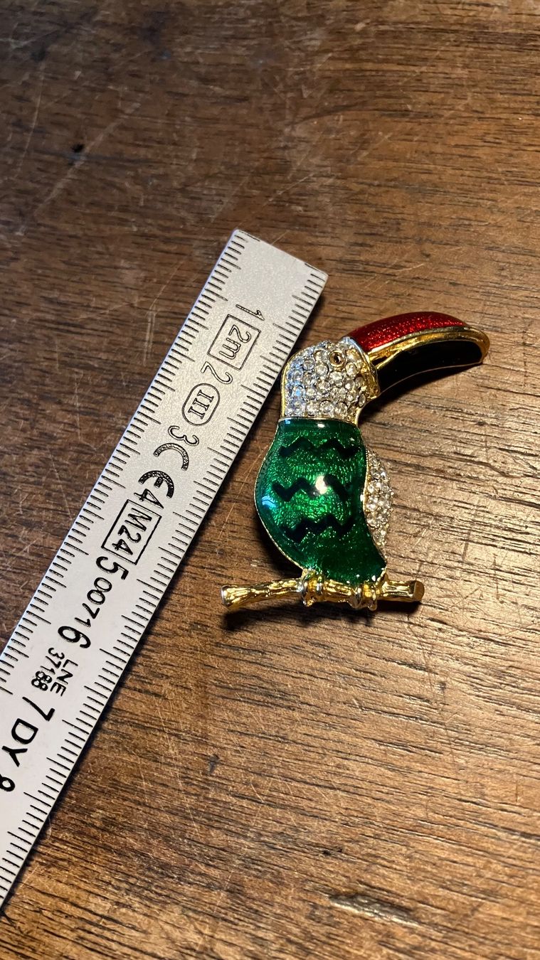 Spille & Fermagli: Broche toucan vintage Brosche Schmuck – Usato da St-Cierges venduto da LeRegain 1