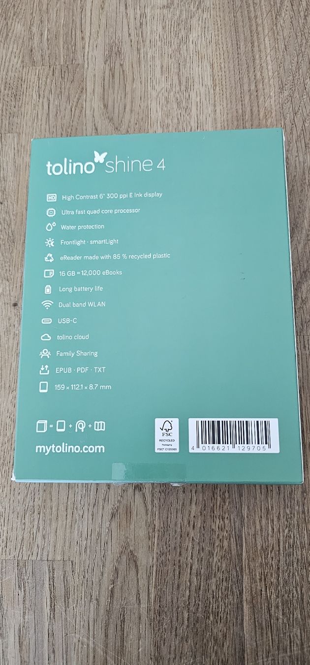 Tolino Tablet PC: Tolino Shine 4 E-Reader - Neu – Nuovo e nell'imballaggio originale da Wängi venduto da Aliberty 1