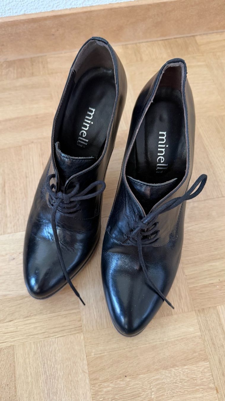 Damenschuhe: Bottines Minelli en cuir noir, taille 38 – Gebraucht aus Genève von dkr_j29m 2