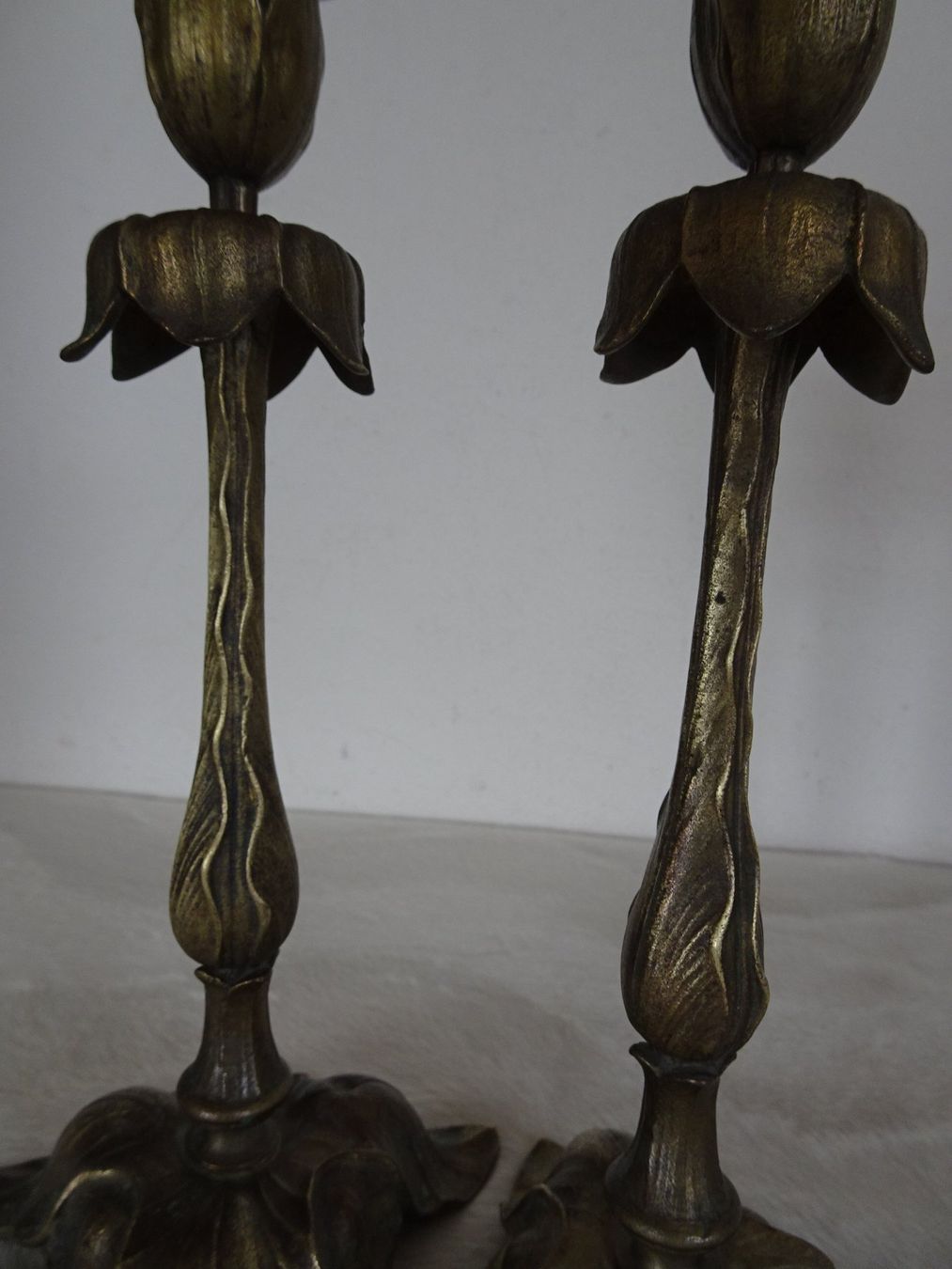 Portacandele: Jugendstil Messing Kerzenstöcke – Usato da Siebnen venduto da niki61 9