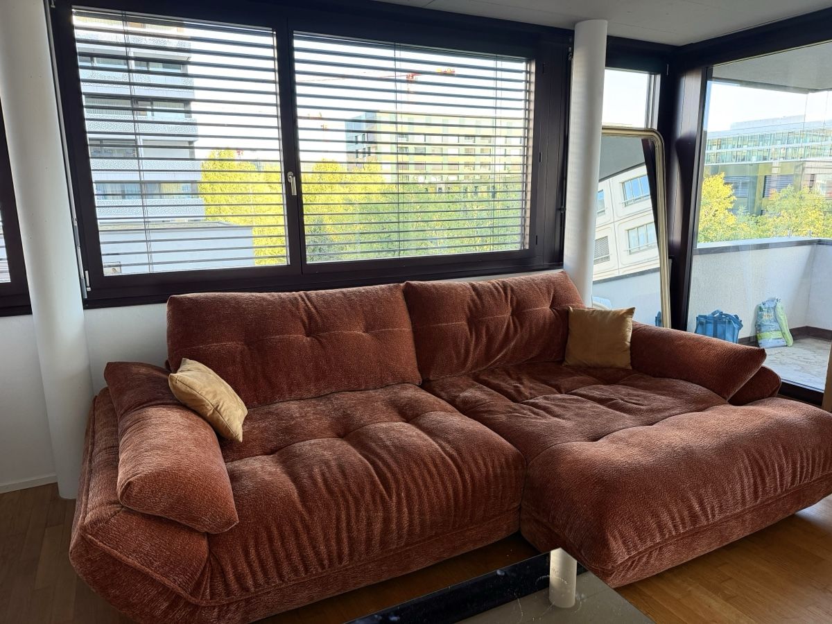 Mömax Divani: Sofa Wohnlandschaft VIVO, Terracotta, Chenille – Nuovo (secondo la descrizione) da Schlieren venduto da ebru_28 2