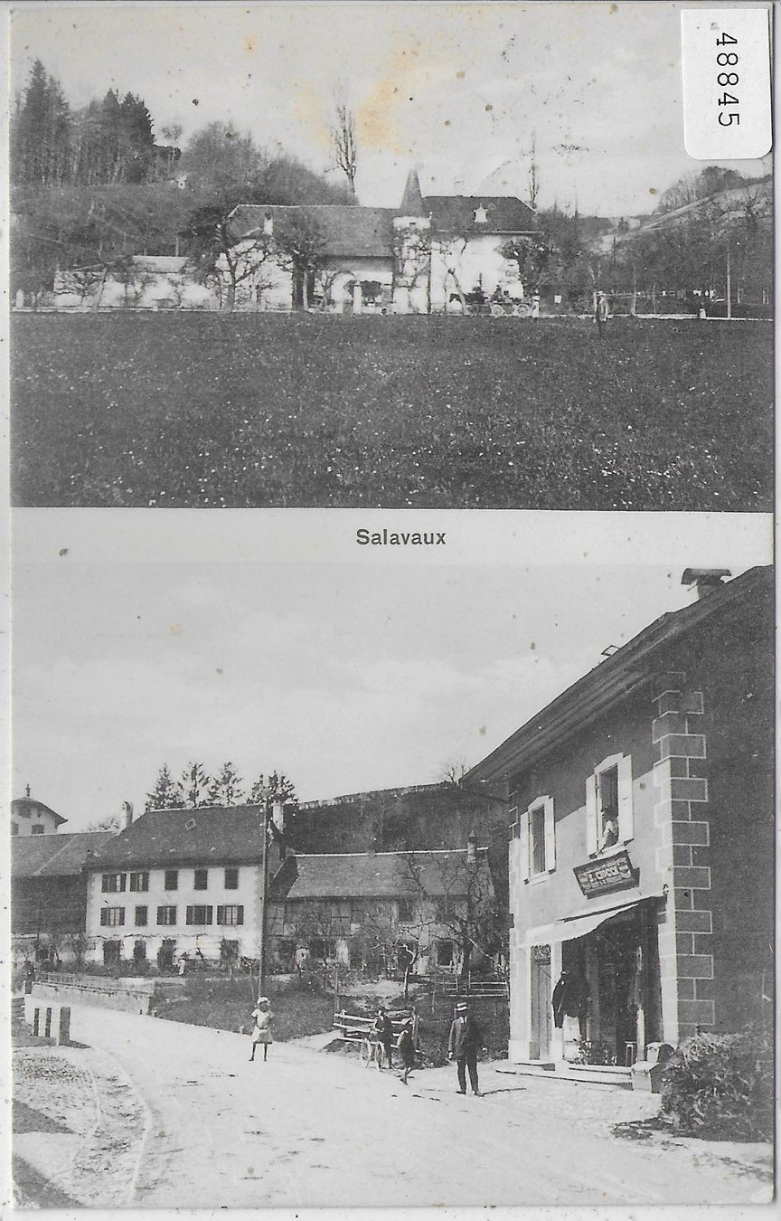 Ansichtskarten: Salavaux - partie du village – Gebraucht aus Ettingen von Kartenplanet