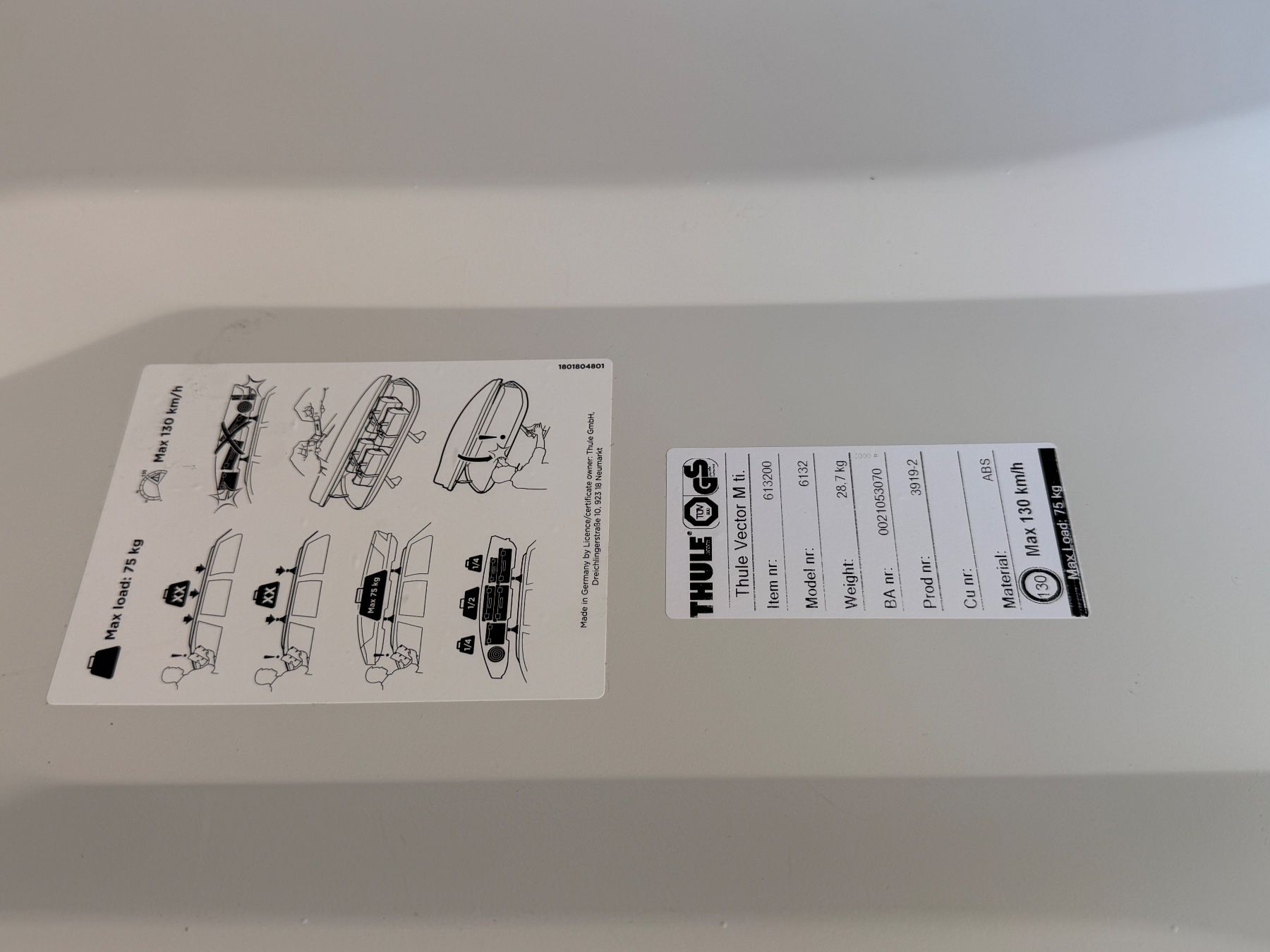 Thule Dachboxen: Thule Vector M (mint condition) – Neu (gemäss Beschreibung) aus Coppet von askaustin88 7