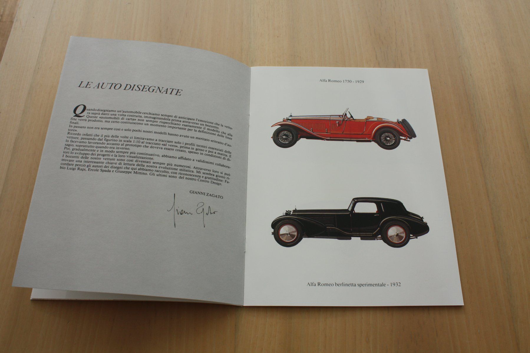 Documenti: Zagato Prospekt "Le Auto Disegnate" - 1988 – Usato da Wikon venduto da erwin400 1