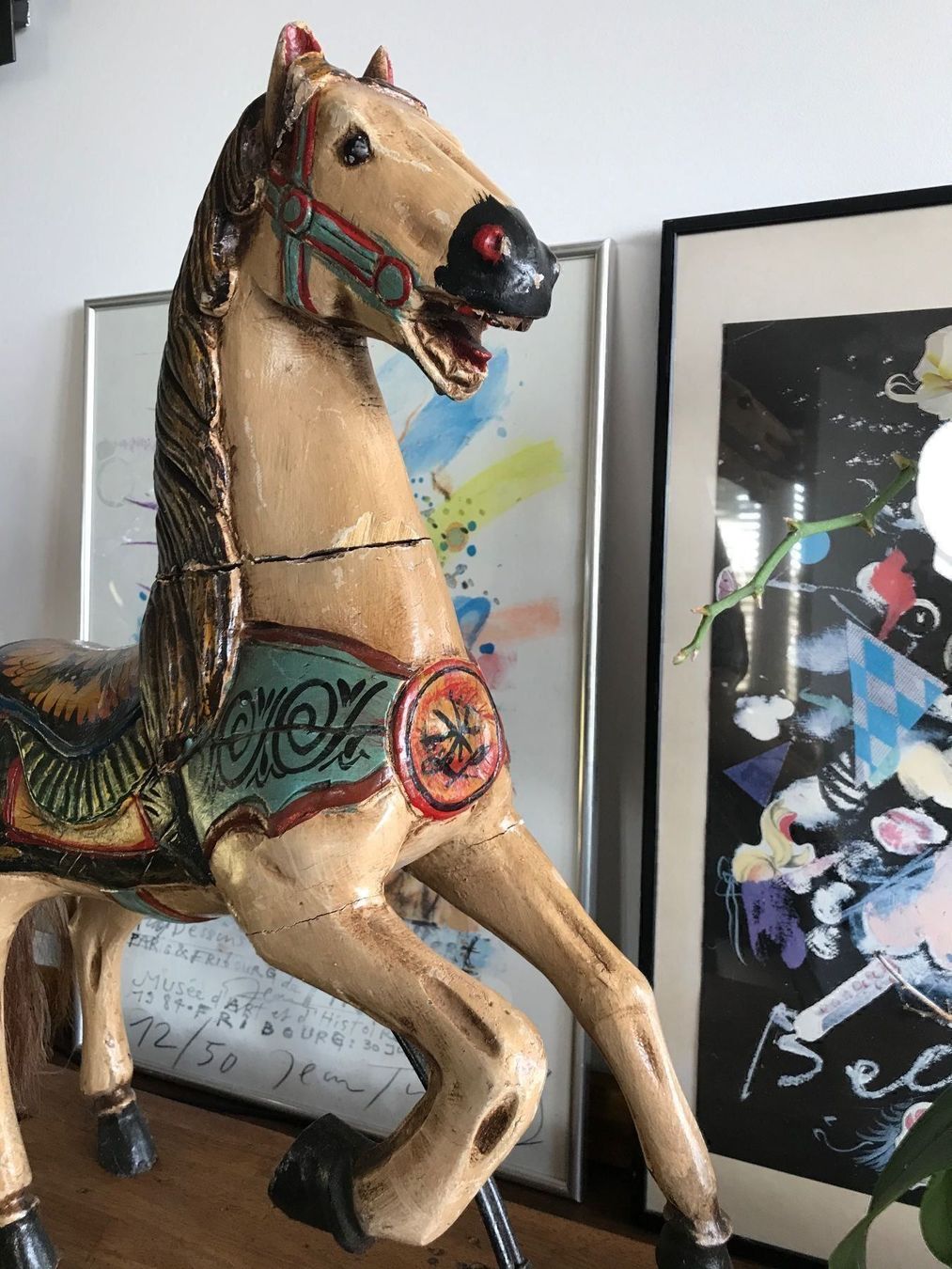 Skulpturen & Statuen: Cheval en bois début 20ème antik – Gebraucht aus Vallamand von Bricbracbroc82 7