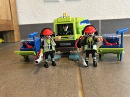 Lot de Playmobil City voirie cantonniers balayeuse