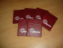 6 Stk. Philswiss-Alben mit jeweils 15 Einlagen a 7 Streifen.