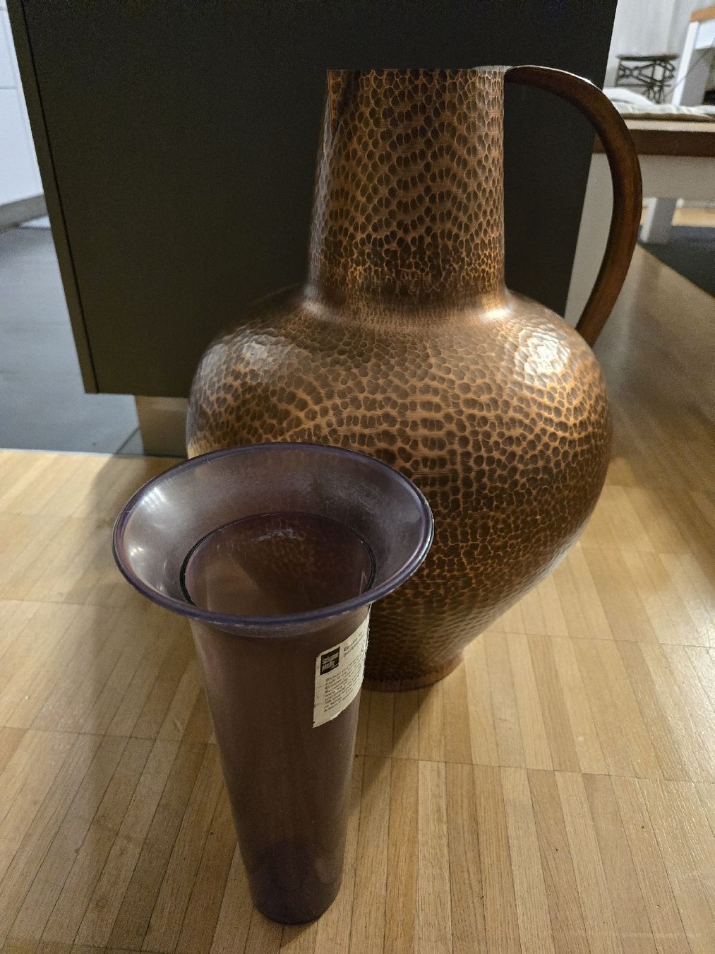 Vasi & Recipienti: Grosse massive Kupfervase Wall Hammerschlag – Usato da Laufenburg venduto da may_r2st 7