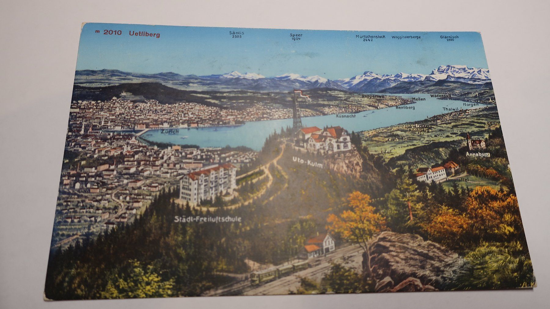 Ansichtskarten: Uetliberg 1938 Panorama – Gebraucht aus Cormoret von Pascalll2001 1