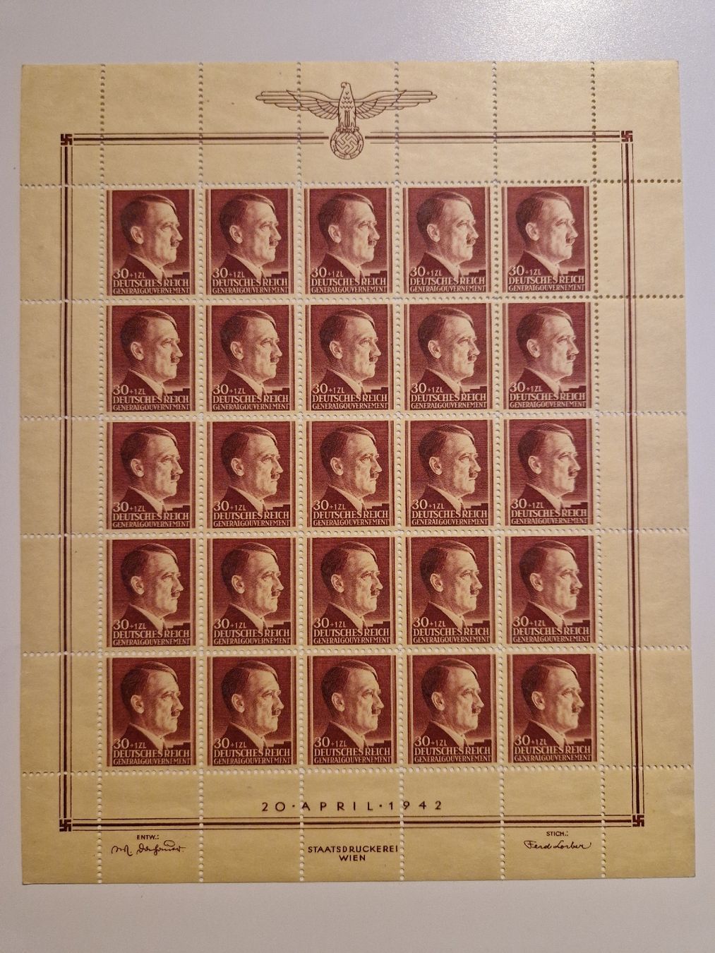 Tutti i francobolli: Deutsches Reich Adolf Hitler Generalgouvernement postfrisch – Nuovo (secondo la descrizione) da St. Gallen venduto da Enrico_SG