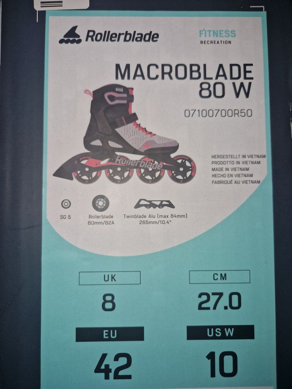 Inline-Skating & Rollschuhe: Rollerblade Inlineskate - Macroblade 80 Woman – Gebraucht aus Zürich von Ana_440 3