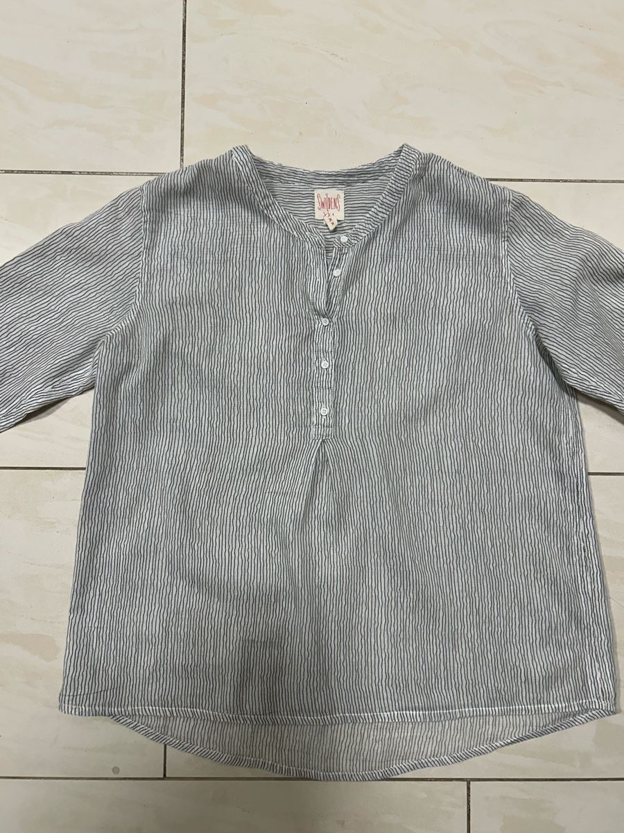 Camicette, T-shirt & Top: Baumwoll-Bluse gestreift – Usato da Zürich venduto da sop_82jx 1