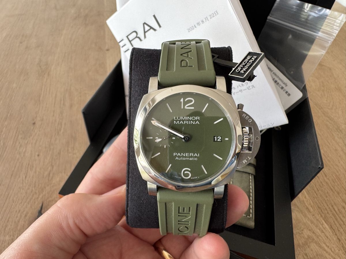 Panerai Orologi: Panerai Quaranta Grün PAM01304 – Usato da Wohlen AG venduto da zrhdus