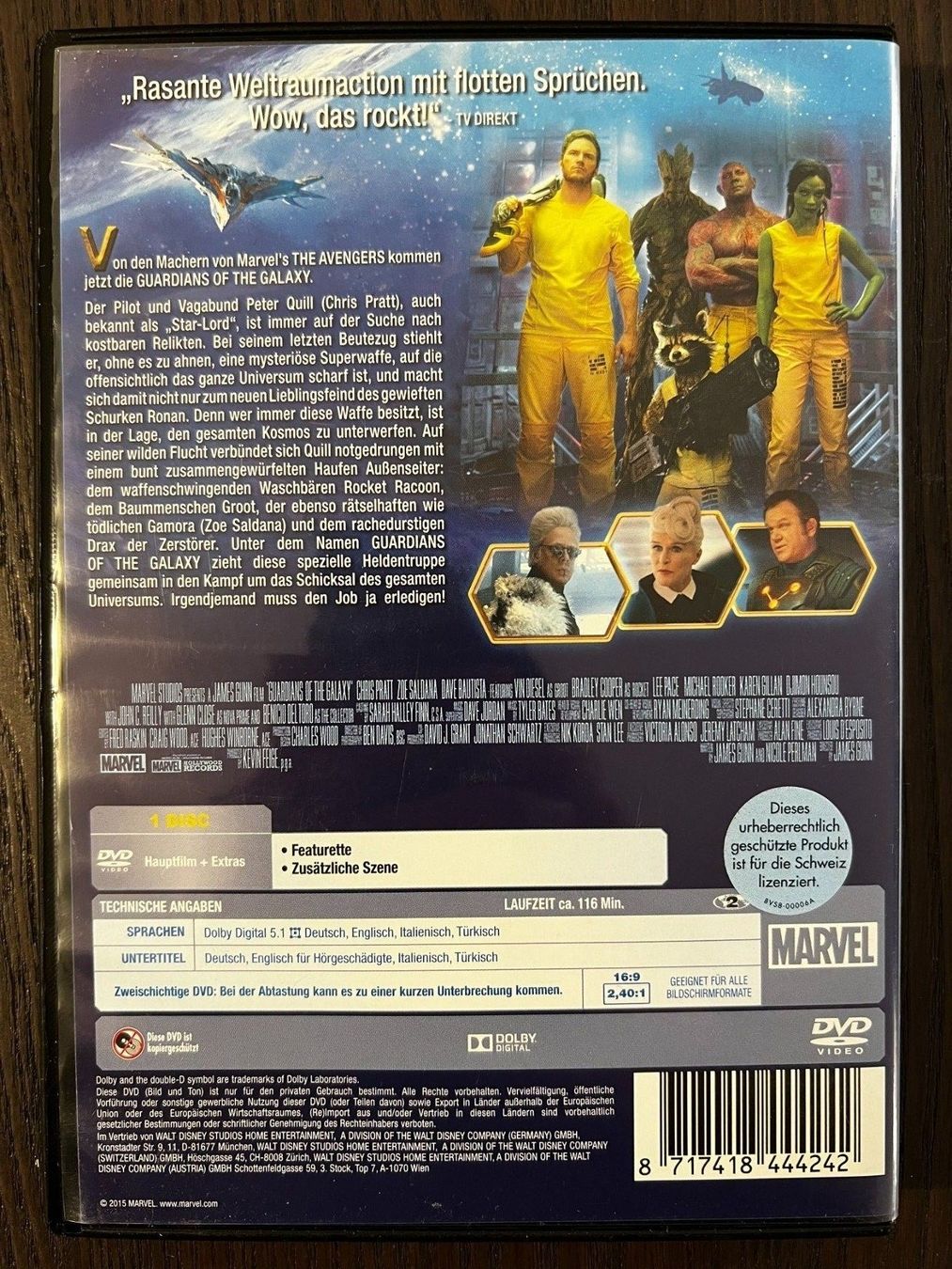 Tutti i DVDs: Guardians of the Galaxy – Usato da Zürich venduto da FilmFreunde 1