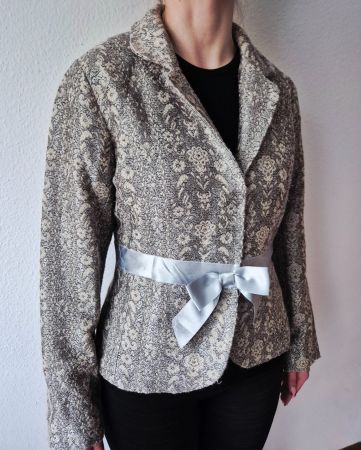 JACKE ODILLE WOLLE SCHLEIFE 38 BLAZER, TOP ZU TUNIKA BLUSE
