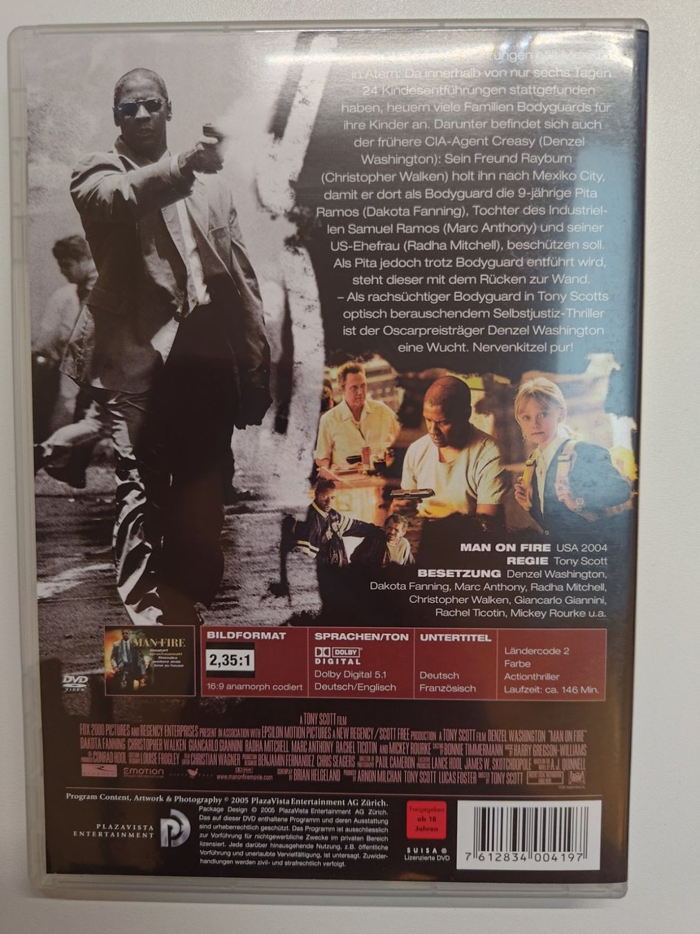 Tutti i DVDs: Man on Fire – Usato da Liestal venduto da Kratzilla 2