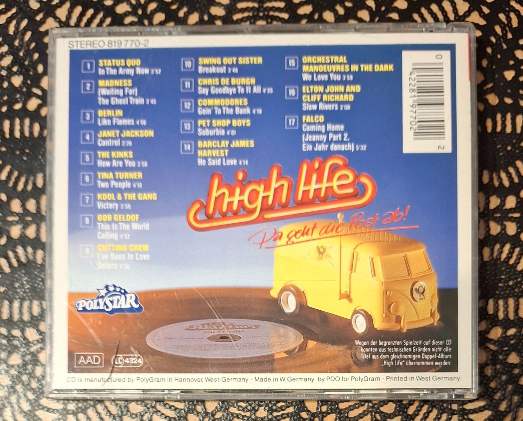 CD: High Life - Da geht die Post ab, DE Hit Compilation CD 1987 – Usato da Schönenberg TG venduto da Gregolino76 1