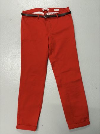 Scotch&Soda Chino Hose Gr.30 Slim Fit Gürtel rot
