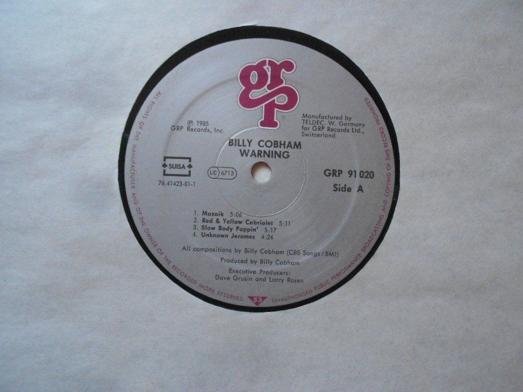 Dischi in vinile: BILLY COBHAM  -  WARNING – Usato da Bex venduto da Giorgiob 4