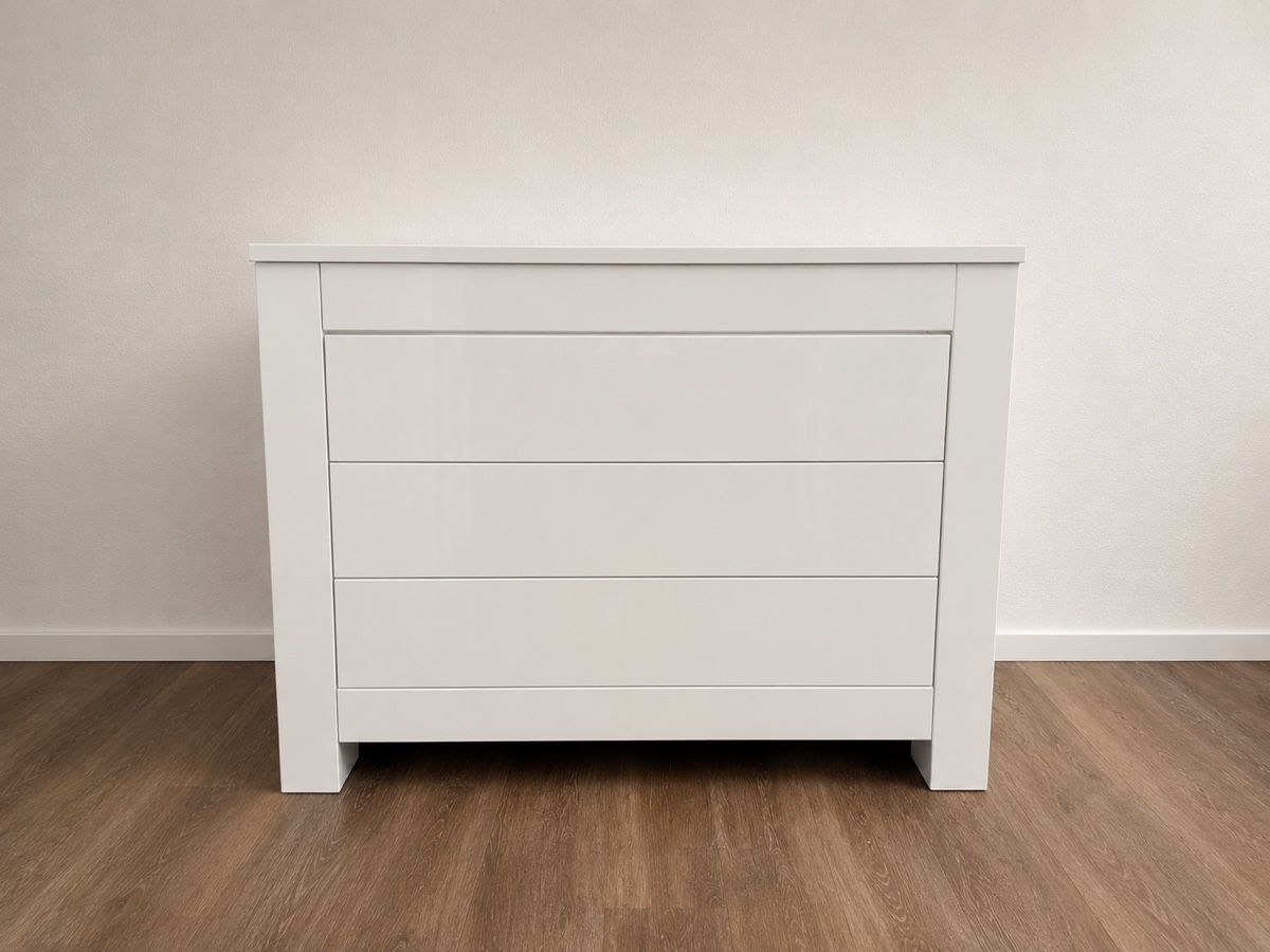 Fasciatoi & Accessori: Kidsmill Somero Kommode weiss mit 4 Schubladen – Usato da Basel venduto da bau_6tk8