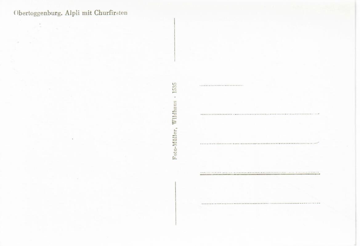 Cartoline postali: Obertoggenburg – Usato da Hochdorf venduto da Ziegel-16 1