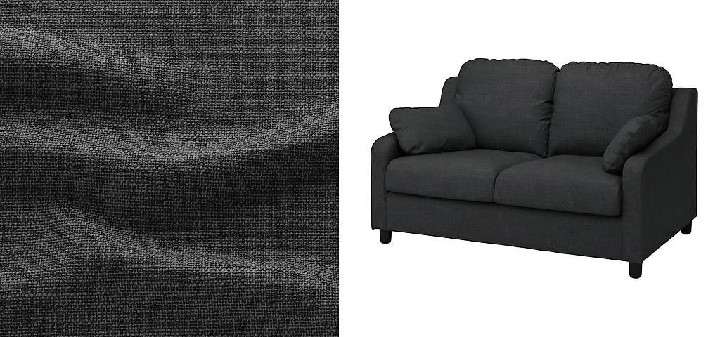 Divani: VINLIDEN Bezug 2er-Sofa, Hillared anthrazit – Usato da Basel venduto da art_prk8