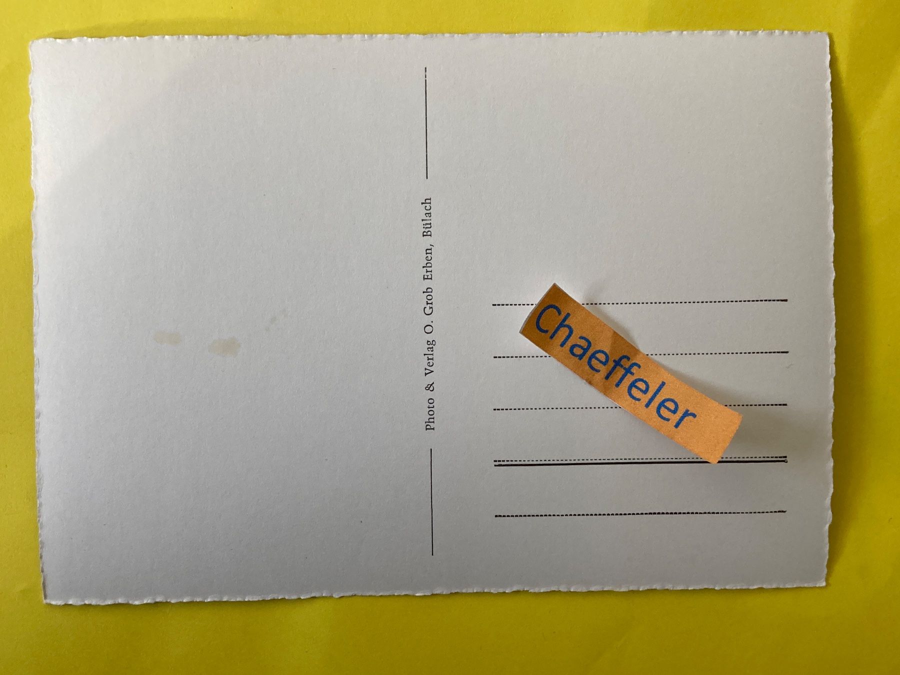 Cartoline postali: Bülach – Usato da Zürich venduto da Chaeffeler 1