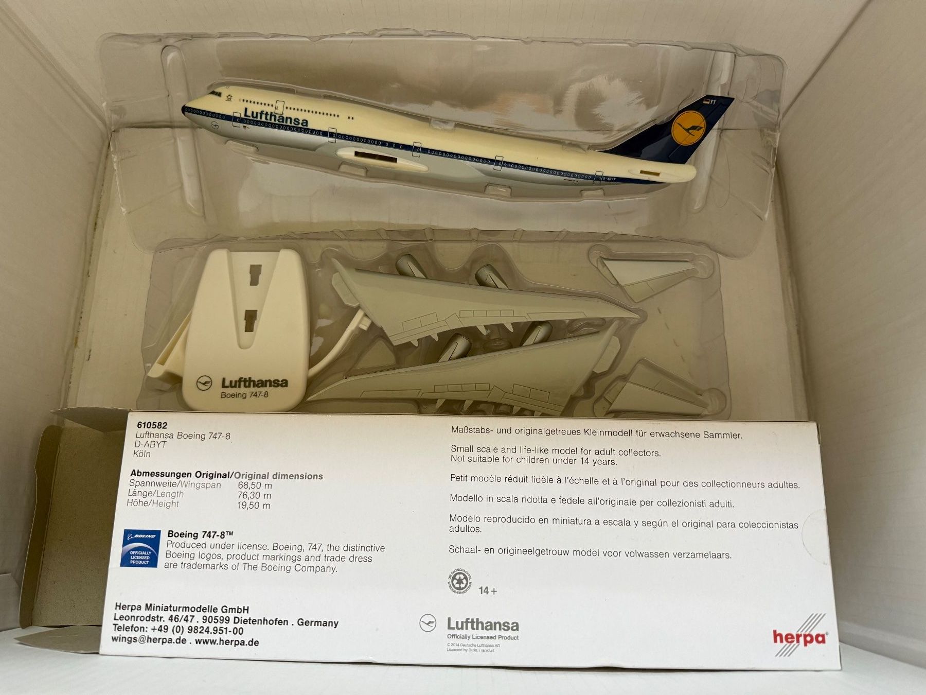 Herpa Kit di modellismo & Modellini statici: Boeing 747-800 Lufthansa Modell – Usato da Rorbas venduto da tun_m7fz 8
