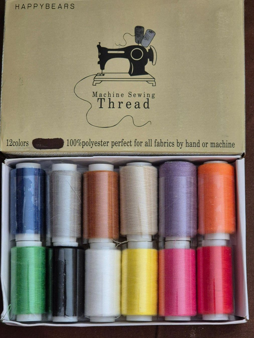Cordicelle & Fili: Buntes Nähgarn, Set mit 12 Spulen, Neu! – Nuovo e nell'imballaggio originale da Losone venduto da bal_gfp6