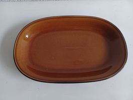 RÖSSLER Große Platte karamellfarbene 28x18 cm -C42
