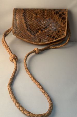 Vintage Damen Schultertasche aus Schlangenleder