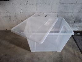 3x Ikea Samla Plastik Box mit Deckel 57 39 42 cm