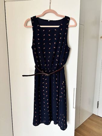 Kleid About You, dunkelblau, Gürtel, Gr.38