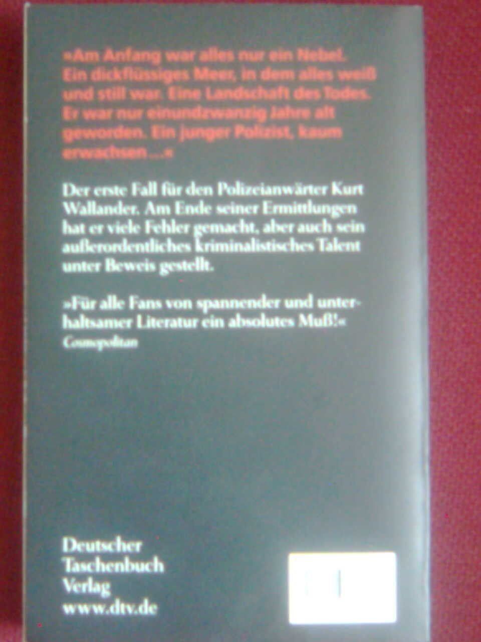 Bücher: Henning Mankell Wallanders erster Fall – Gebraucht aus Basel von Alacant 2