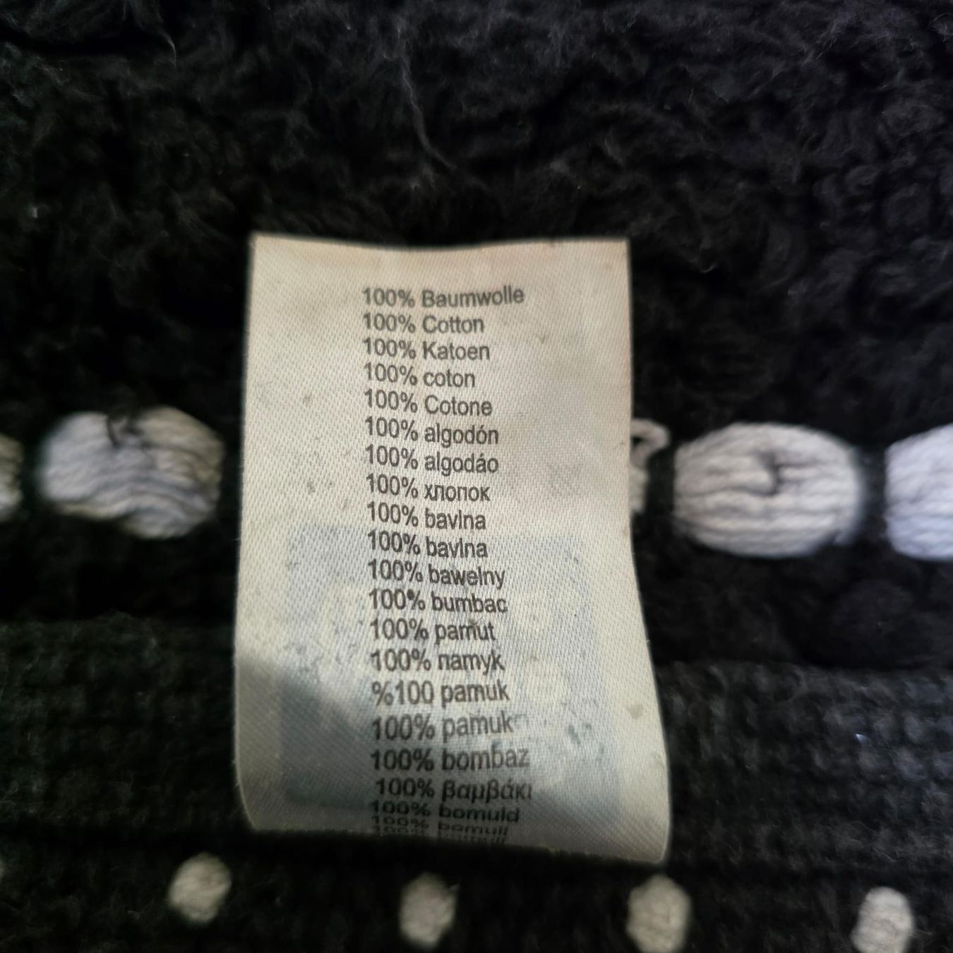 Tappeti: Schwarz-Weiss Baumwoll Badteppich – Usato da Rheinsulz venduto da Dred 4