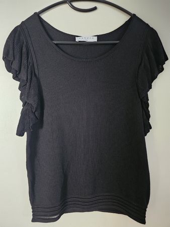 Sandro black knit top