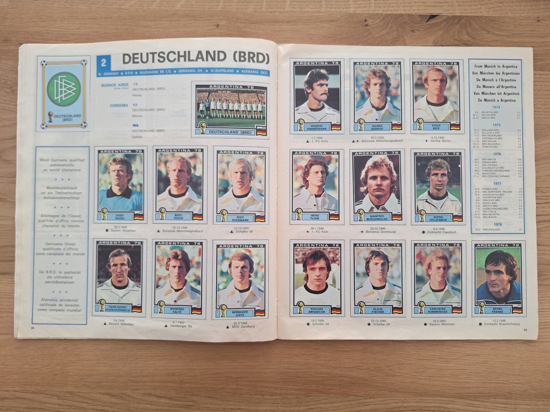 Panini Alben: PANINI WORLD CUP 1978 – Gebraucht aus St. Gallen von Matrix023 5