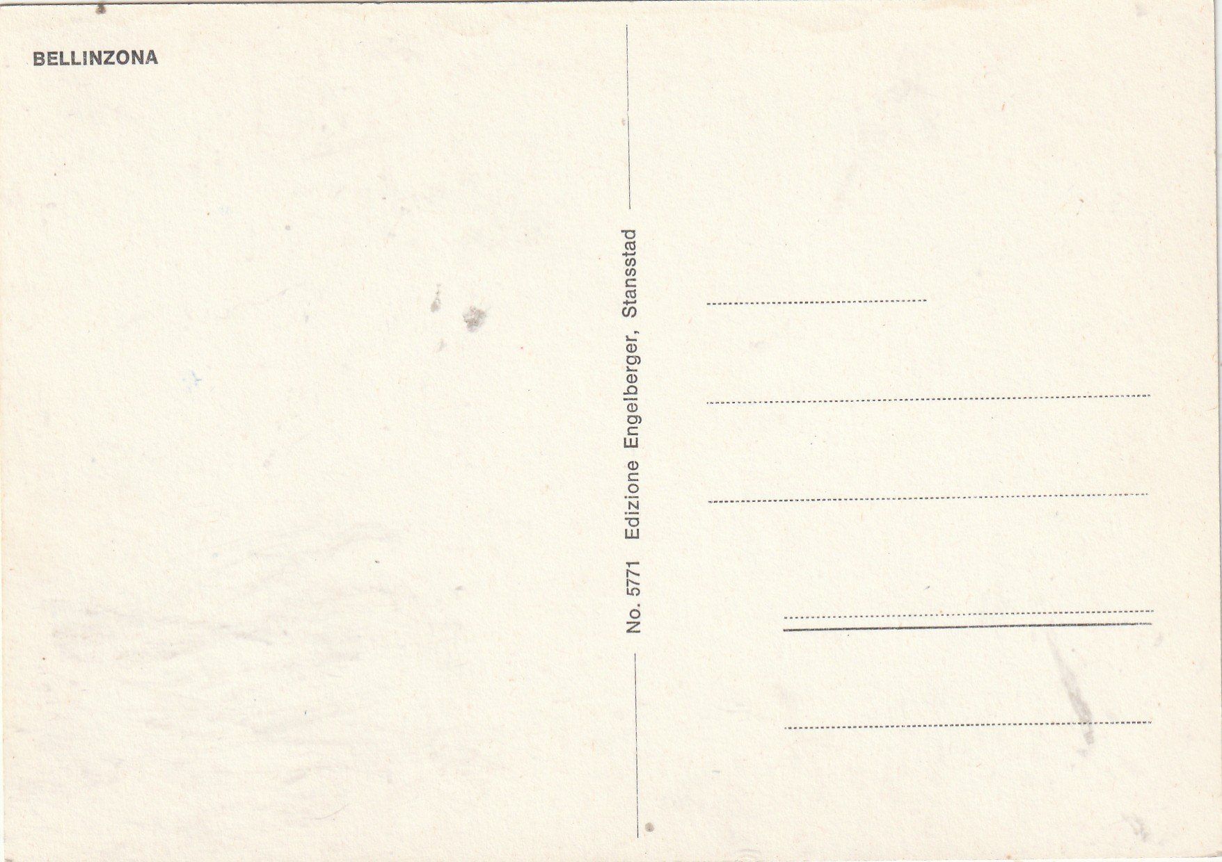 Cartes postales: Bellinzona Dorfgasse – D'occasion à Lumbrein par made02 1
