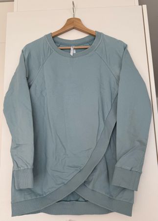 Seraphine - Pull de grossesse et d’allaitement bleu, T. XS