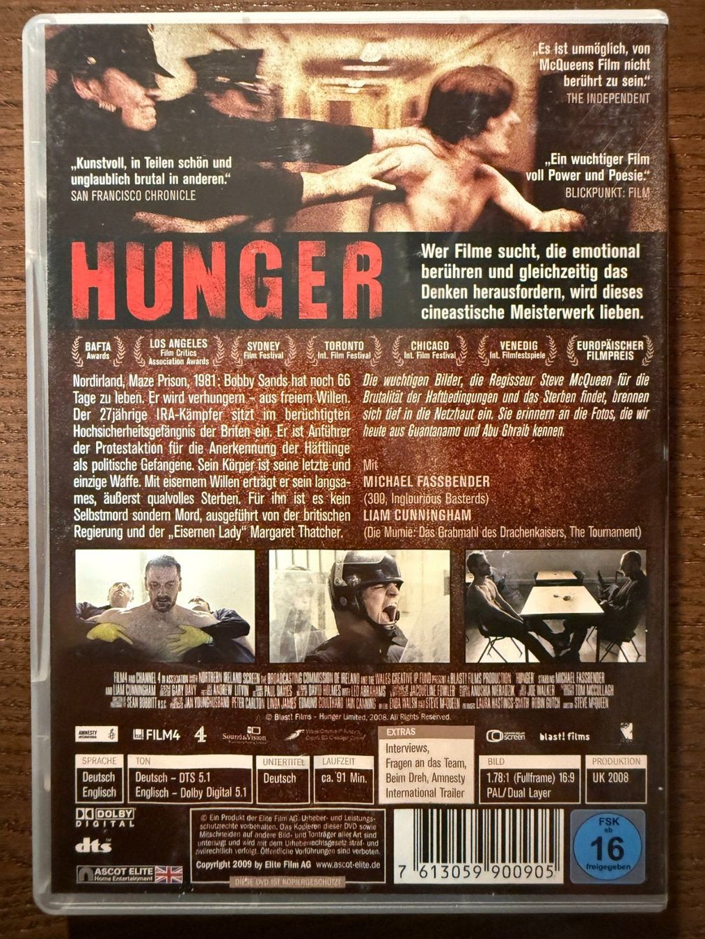 Tutti i DVDs: Hunger (2008) – Usato da Zürich venduto da FilmFreunde 1