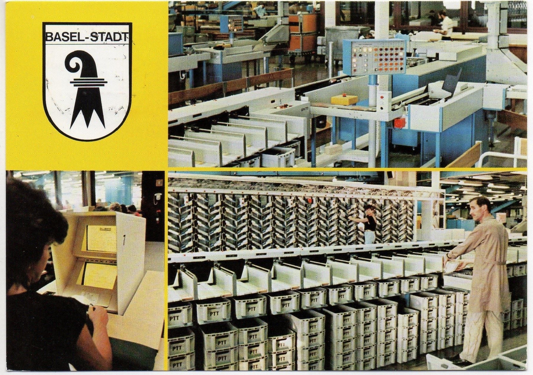 Cartes postales: BASEL Briefversandamt Sortieranlage Post – D'occasion à Jona par philajona
